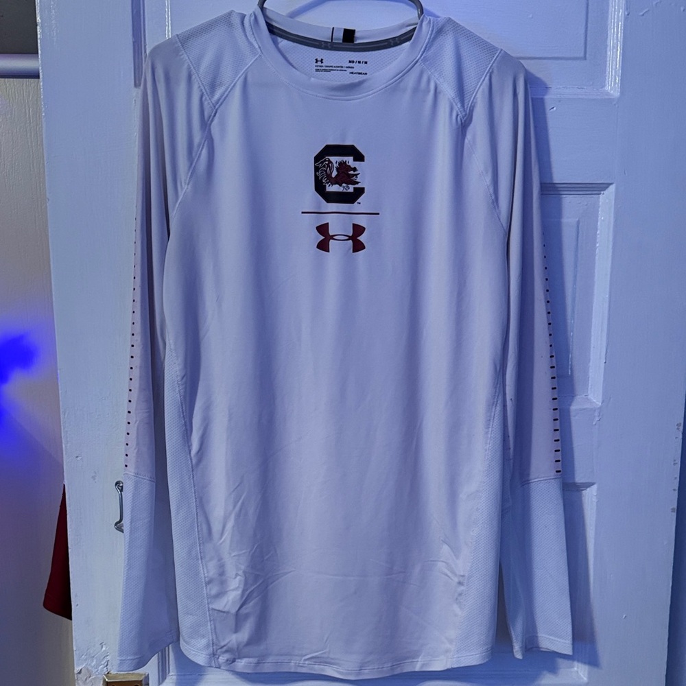 Under Armour UofSC Basketball White Long Sleeve Men's Shirt